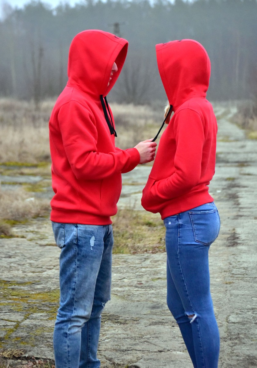 Bluzy vola Walentynki promocja Kaptur Sznurek