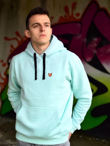 Bluza męska VOLA z kapturem + ukryta kieszonka na telefon