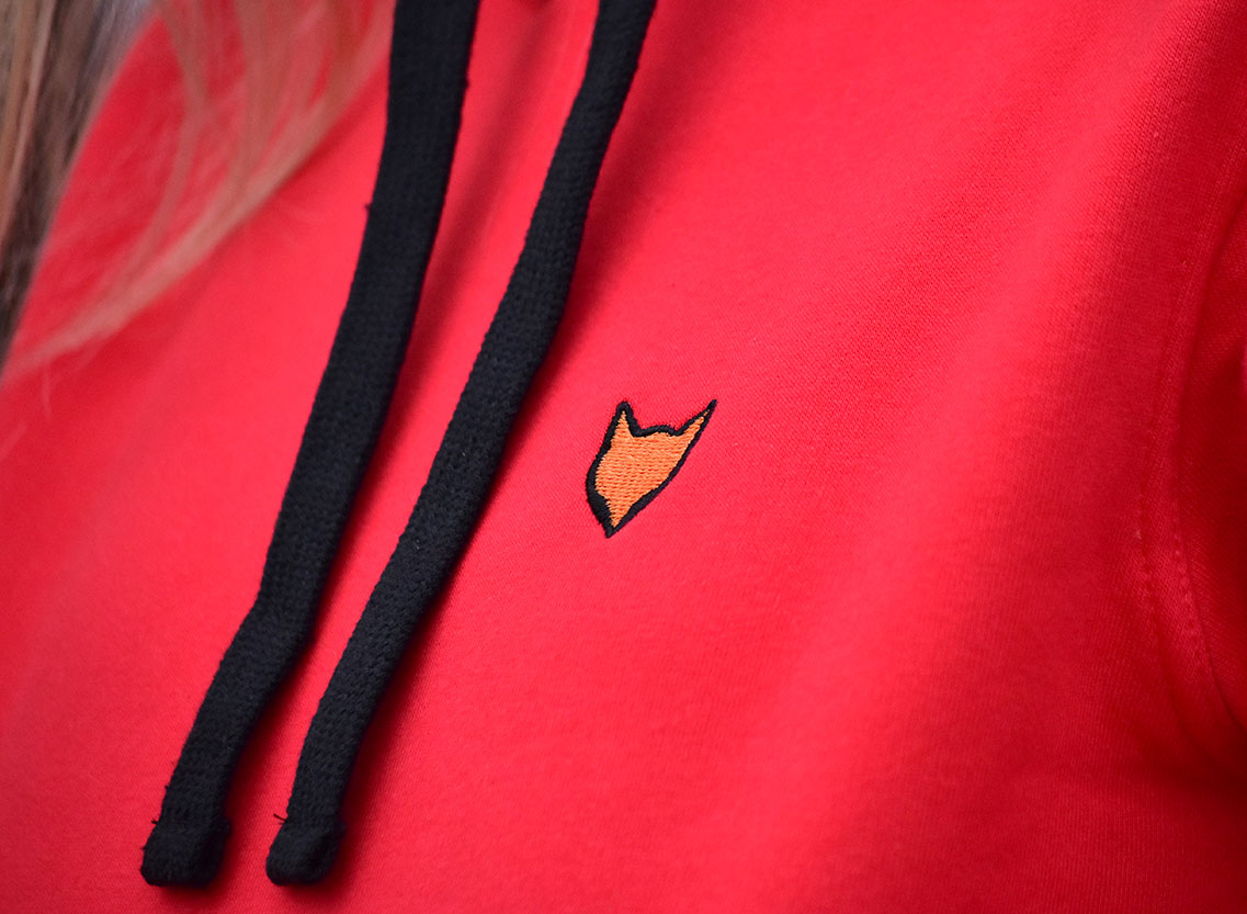 Czerwona bluza VOLA Haft Logo